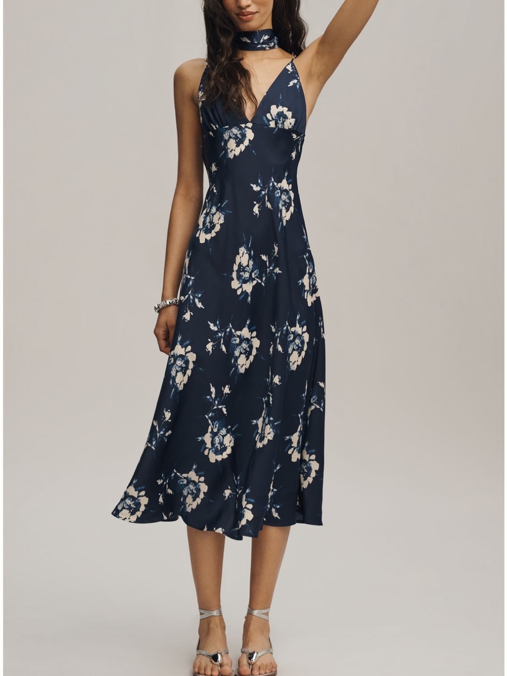 Anthropologie Maeve Clara Printed V Neck Dress